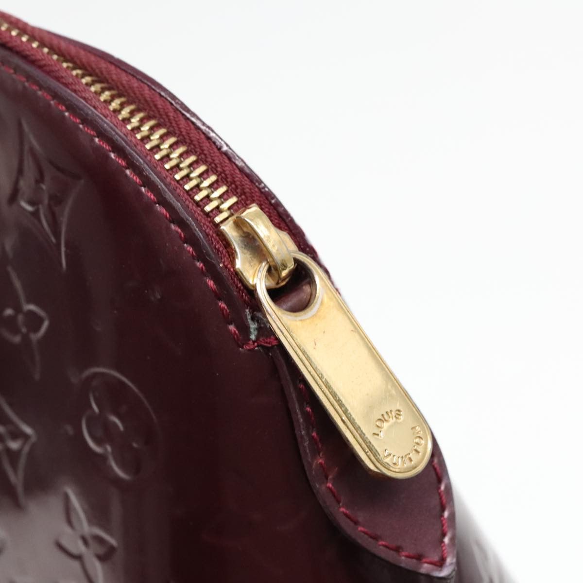 Louis Vuitton Avalon Burgundy Patent Leather Handbag (Pre-Owned) Size ONE SIZE - 6 Thumbnail