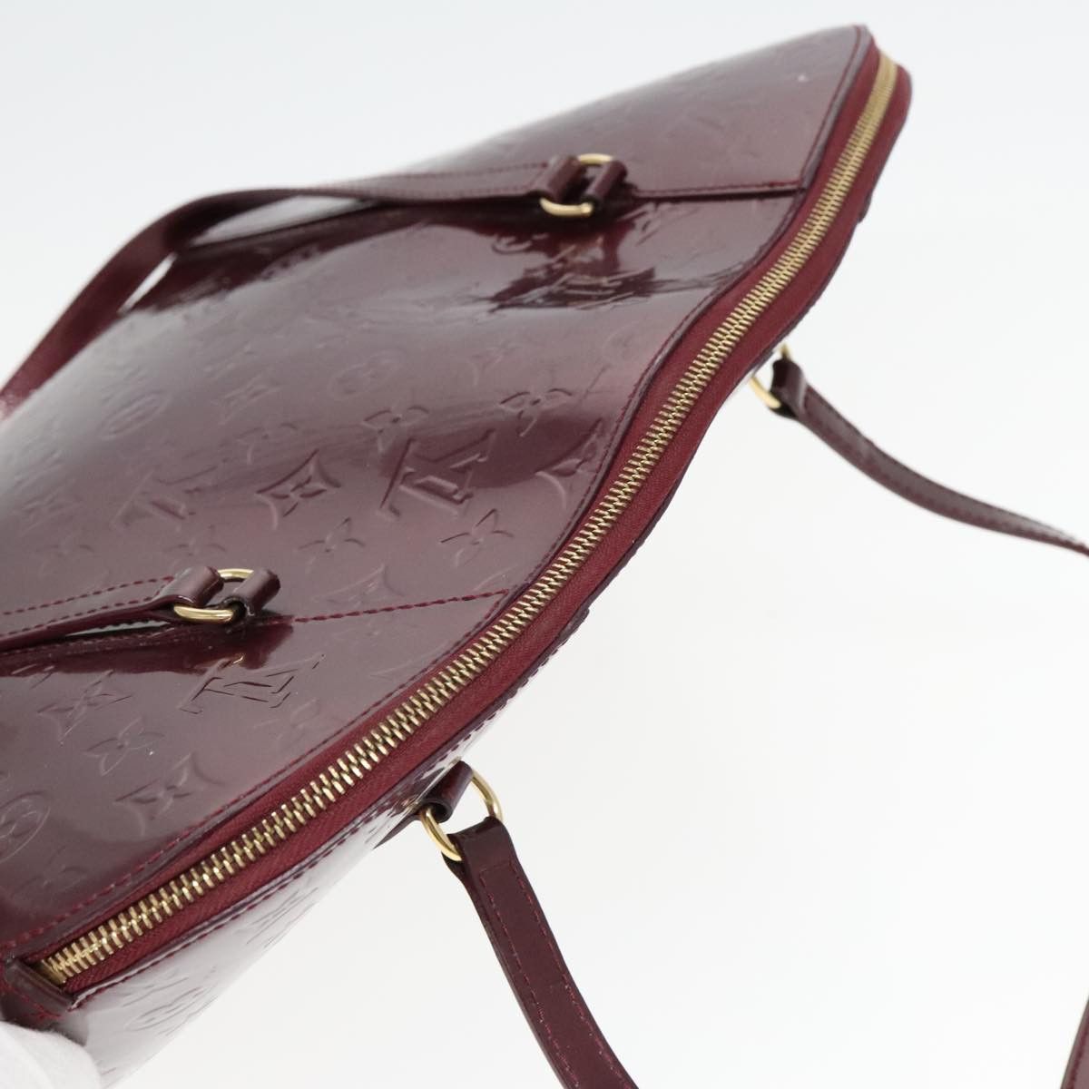 Louis Vuitton Avalon Burgundy Patent Leather Handbag (Pre-Owned) Size ONE SIZE - 14 Thumbnail