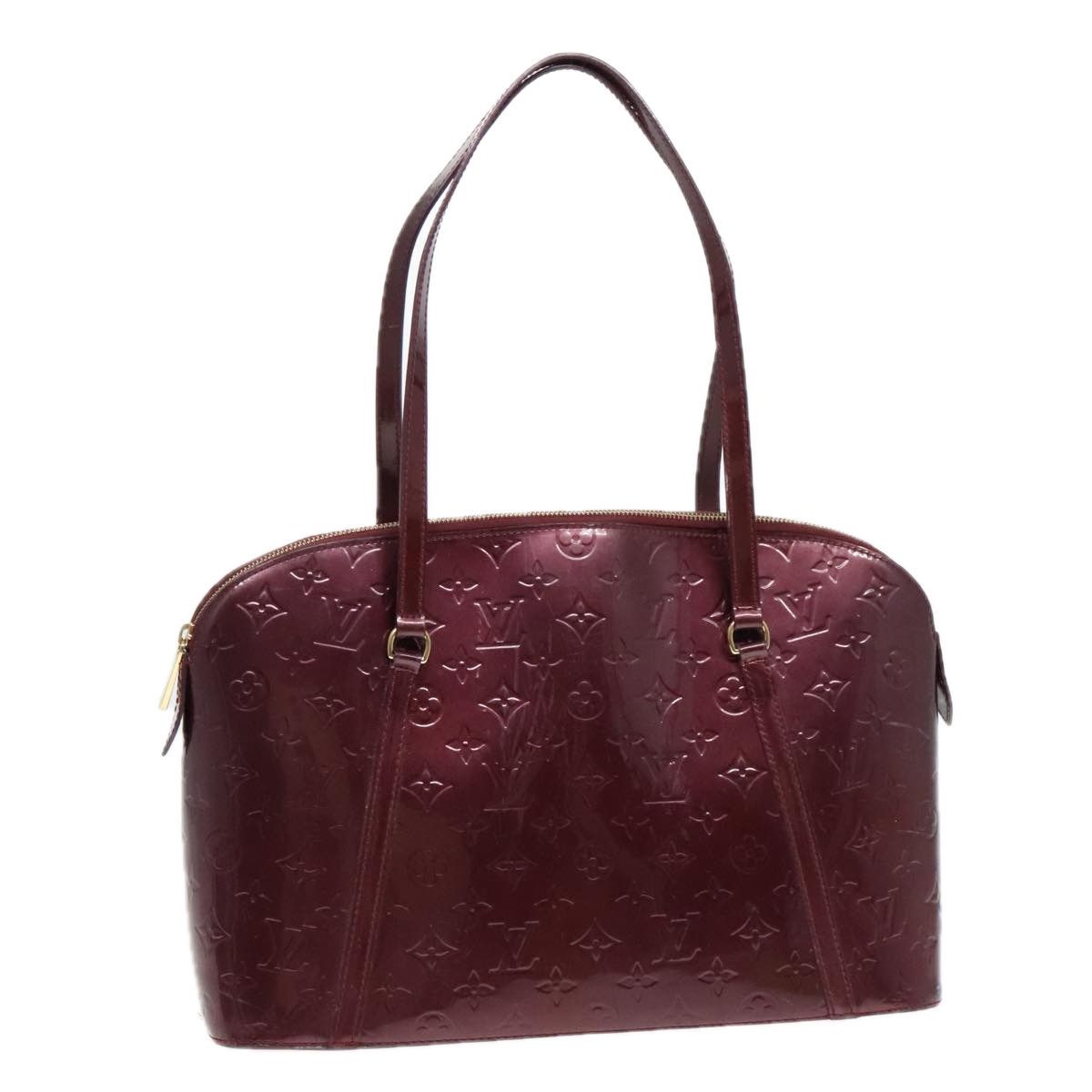 Louis Vuitton Avalon Burgundy Patent Leather Handbag (Pre-Owned) Size ONE SIZE - 12 Thumbnail