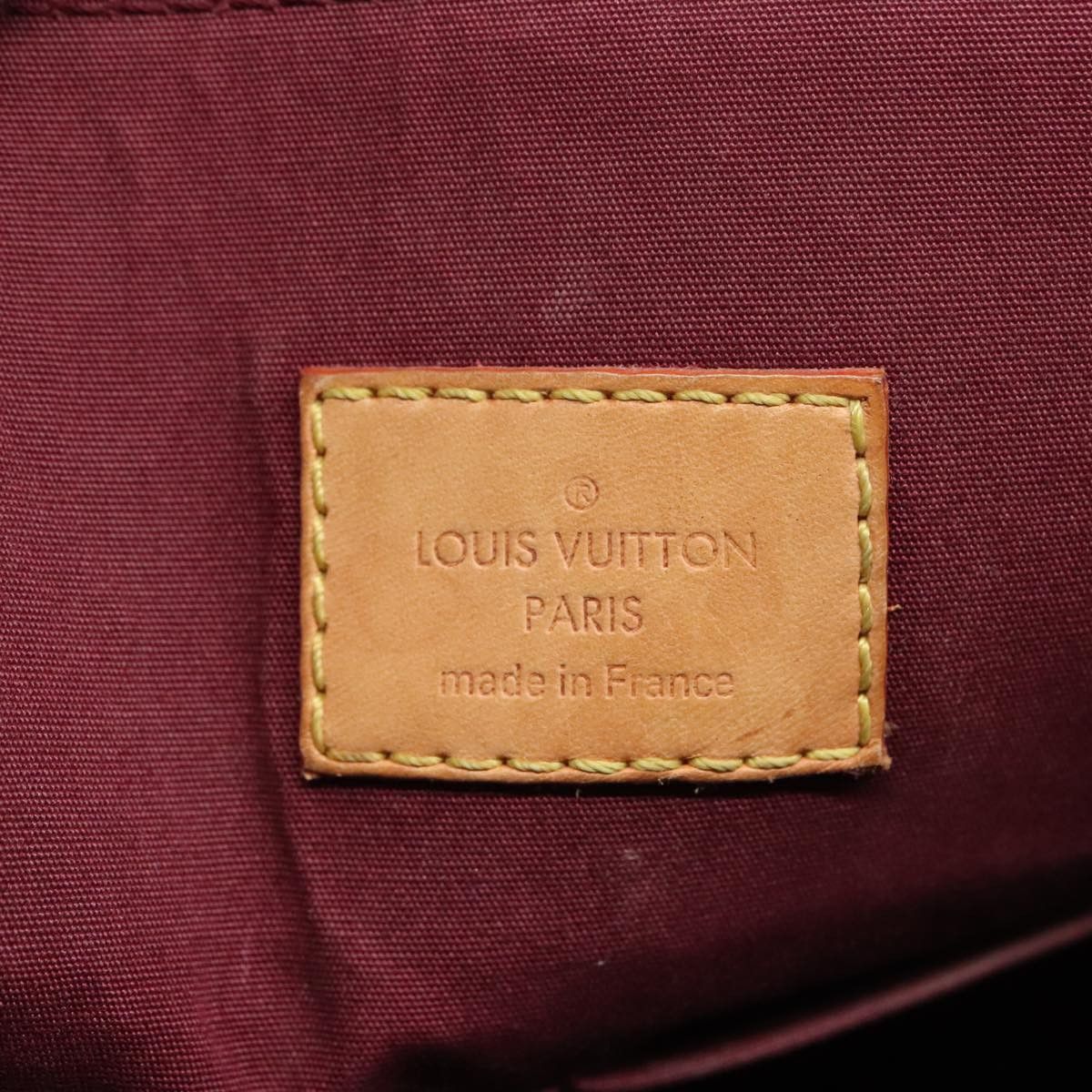 Louis Vuitton Avalon Burgundy Patent Leather Handbag (Pre-Owned) Size ONE SIZE - 8 Thumbnail