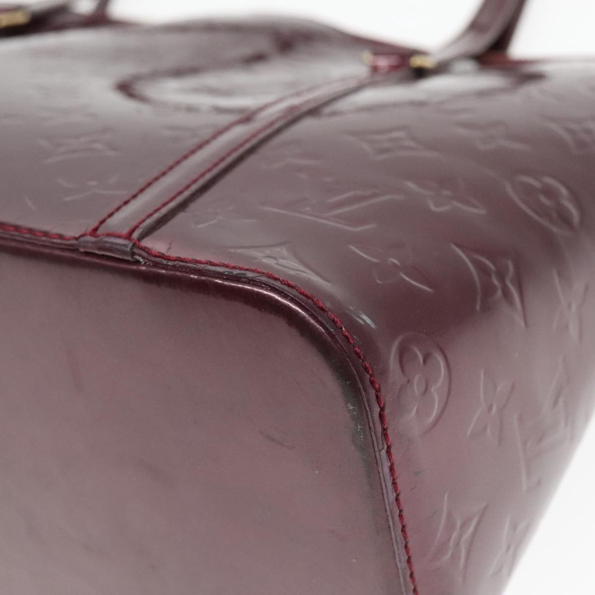 Louis Vuitton Avalon Burgundy Patent Leather Handbag (Pre-Owned) Size ONE SIZE - 15 Thumbnail