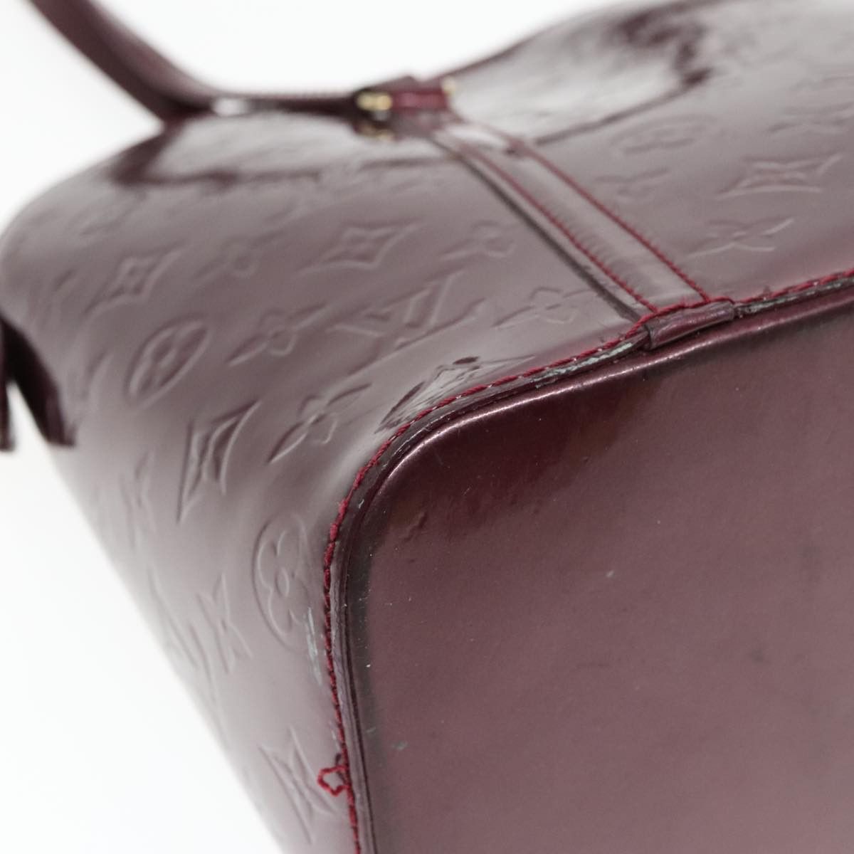 Louis Vuitton Avalon Burgundy Patent Leather Handbag (Pre-Owned) Size ONE SIZE - 16 Thumbnail