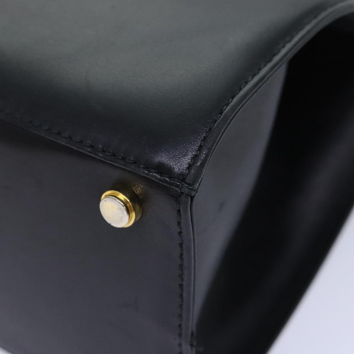 Salvatore Ferragamo Vara Black Leather Handbag (Pre-Owned) Size ONE SIZE - 10 Thumbnail