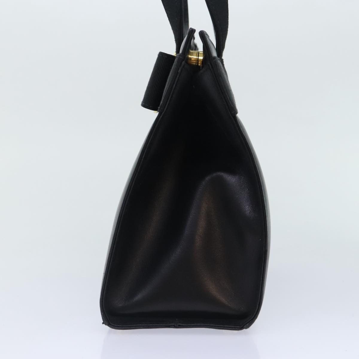 Salvatore Ferragamo Vara Black Leather Handbag (Pre-Owned) Size ONE SIZE - 3 Thumbnail