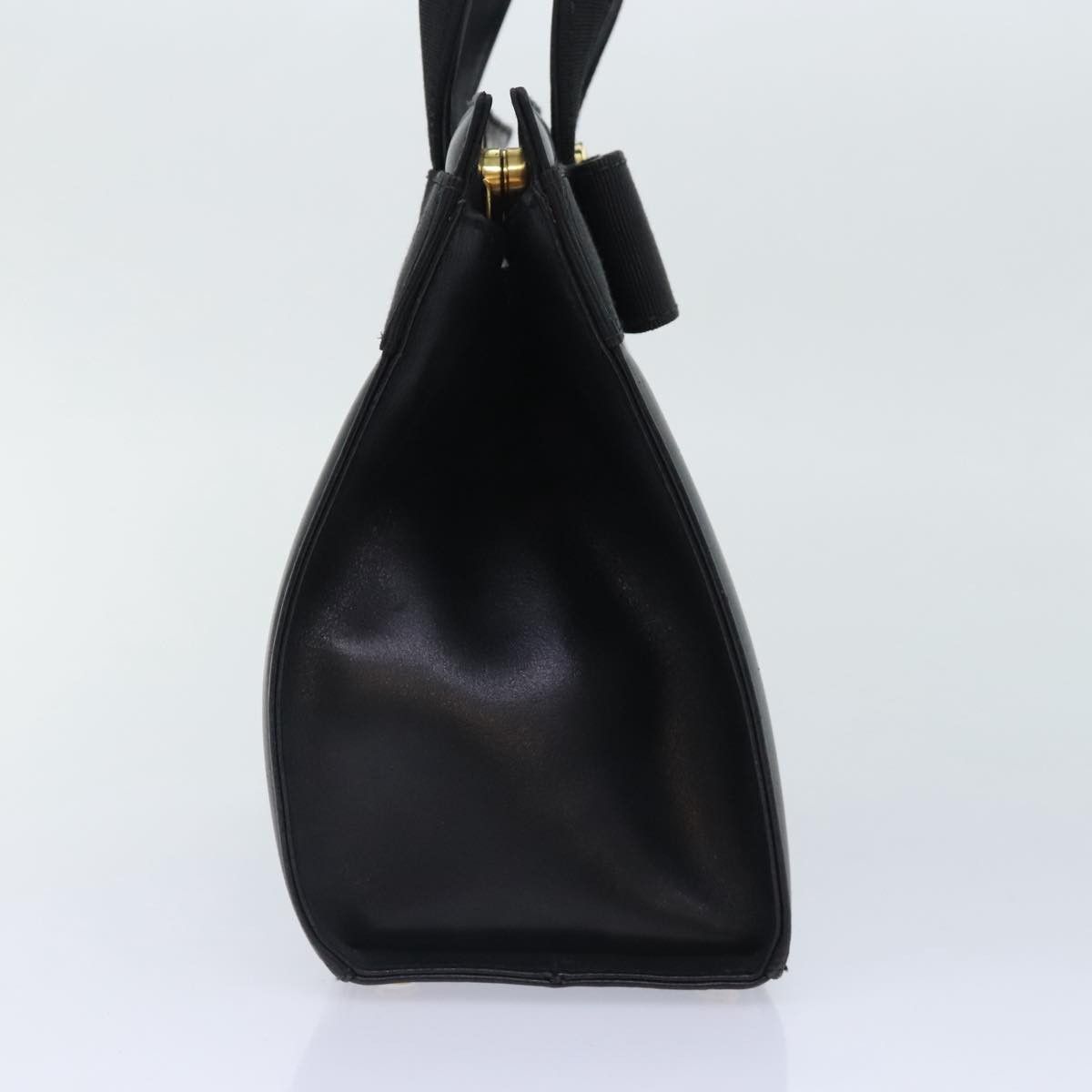 Salvatore Ferragamo Vara Black Leather Handbag (Pre-Owned) Size ONE SIZE - 4 Thumbnail