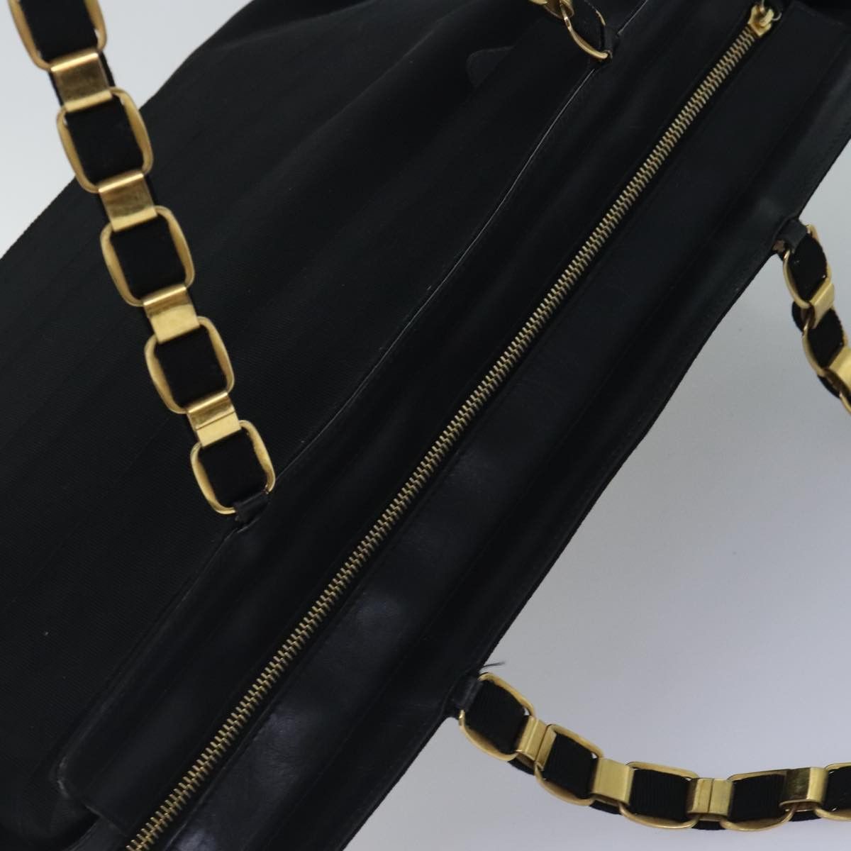 Salvatore Ferragamo Black Canvas Tote Bag (Pre-Owned) Size ONE SIZE - 10 Thumbnail