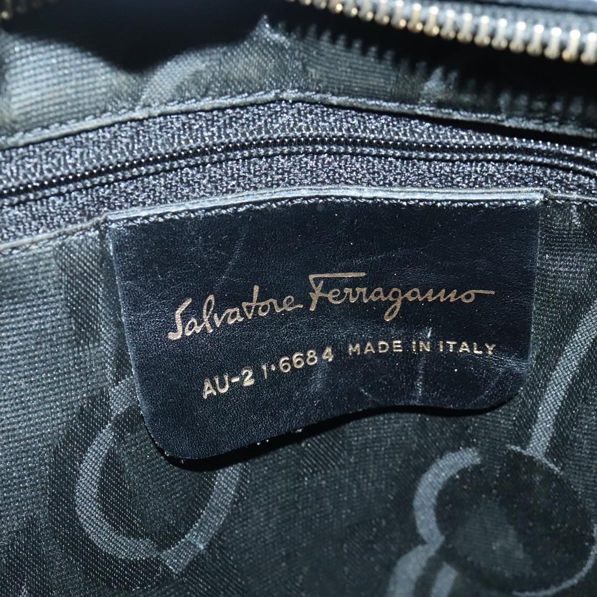 Salvatore Ferragamo Black Canvas Tote Bag (Pre-Owned) Size ONE SIZE - 12 Thumbnail