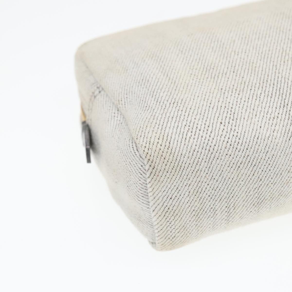 Prada Triangle Logo Beige Denim - Jeans Clutch Bag (Pre-Owned) Size ONE SIZE - 8 Thumbnail