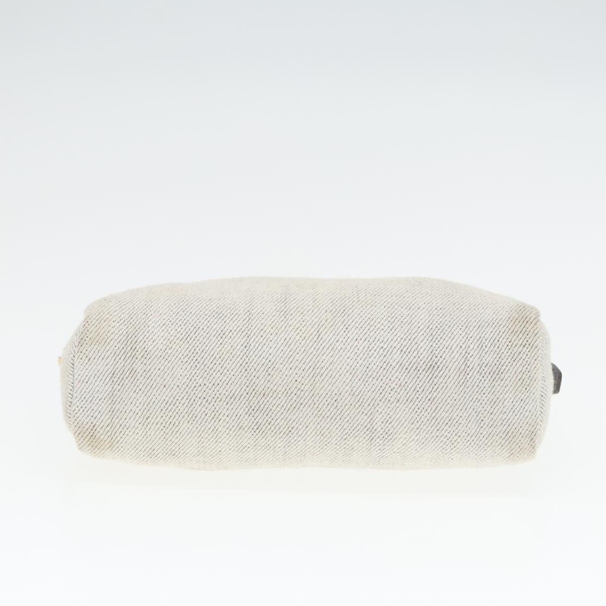Prada Triangle Logo Beige Denim - Jeans Clutch Bag (Pre-Owned) Size ONE SIZE - 15 Thumbnail