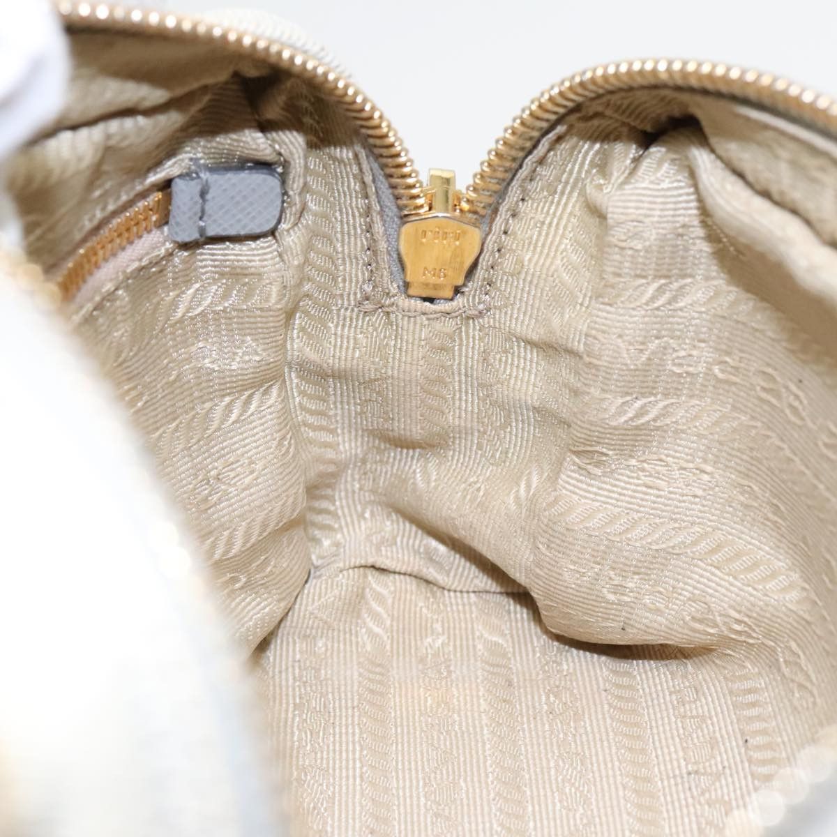 Prada Triangle Logo Beige Denim - Jeans Clutch Bag (Pre-Owned) Size ONE SIZE - 17 Thumbnail
