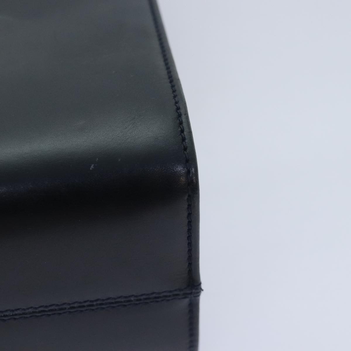 Salvatore Ferragamo Gancini Navy Leather Handbag (Pre-Owned) Size ONE SIZE - 16 Thumbnail