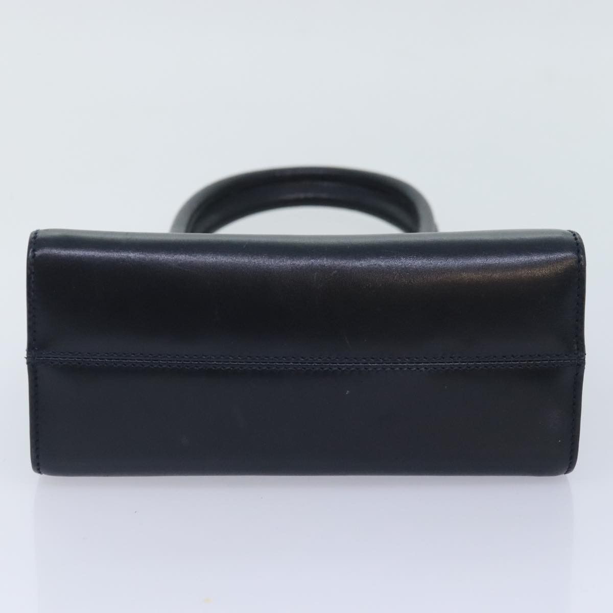 Salvatore Ferragamo Gancini Navy Leather Handbag (Pre-Owned) Size ONE SIZE - 15 Thumbnail