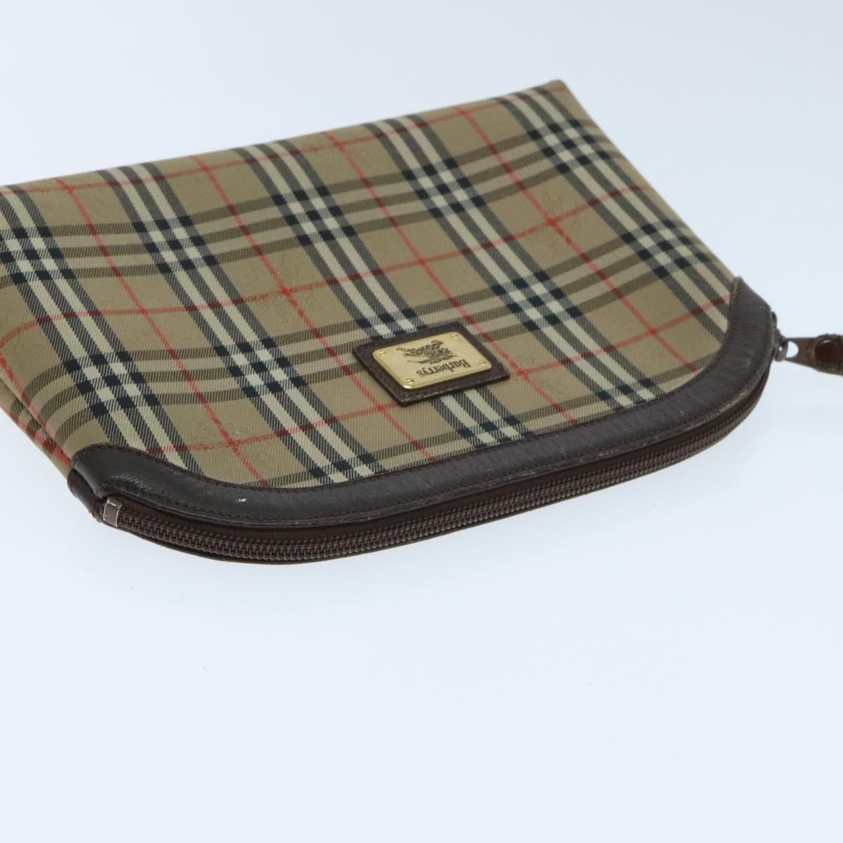 Burberry Nova Check Beige Canvas Clutch Bag (Pre-Owned) Size ONE SIZE - 12 Thumbnail