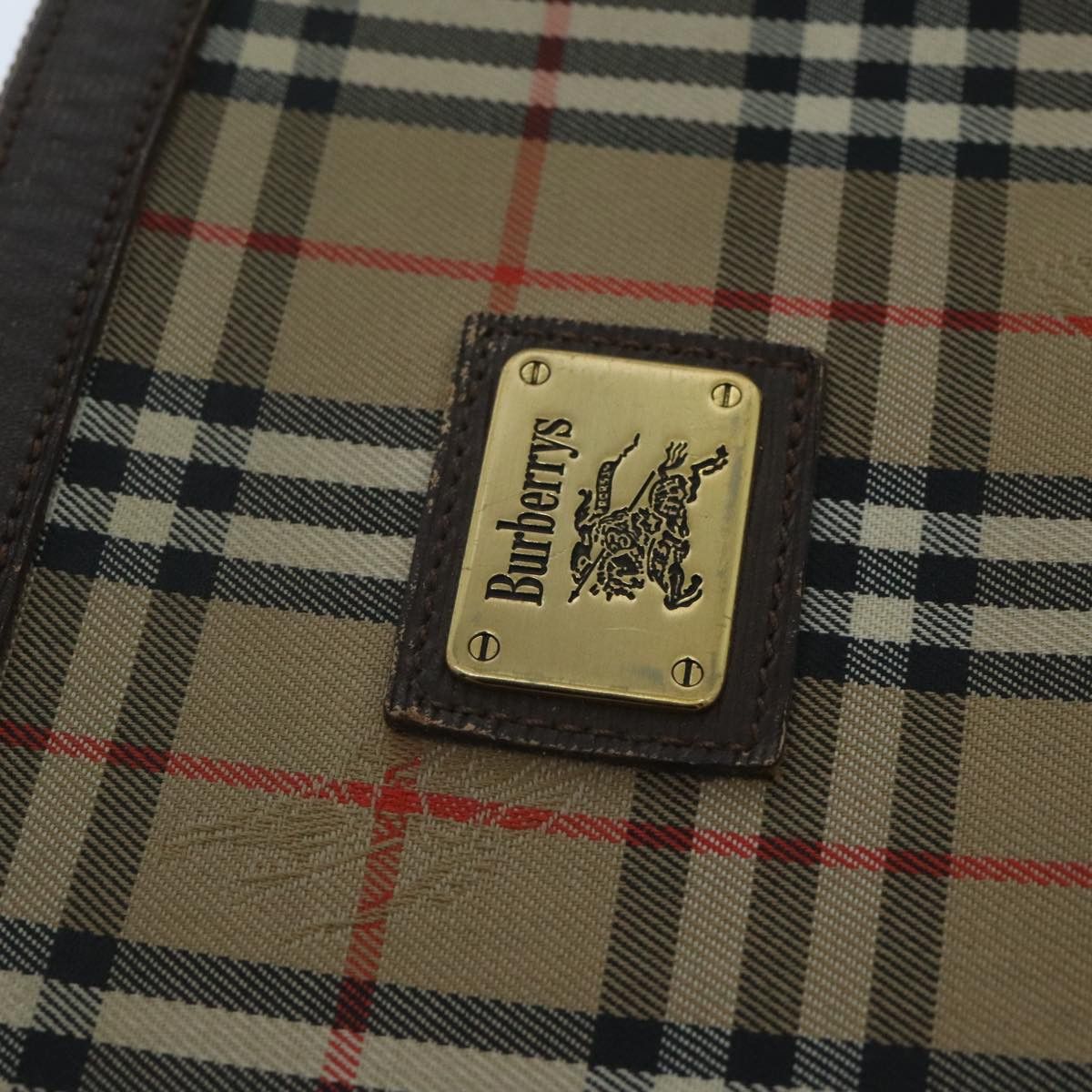Burberry Nova Check Beige Canvas Clutch Bag (Pre-Owned) Size ONE SIZE - 11 Thumbnail