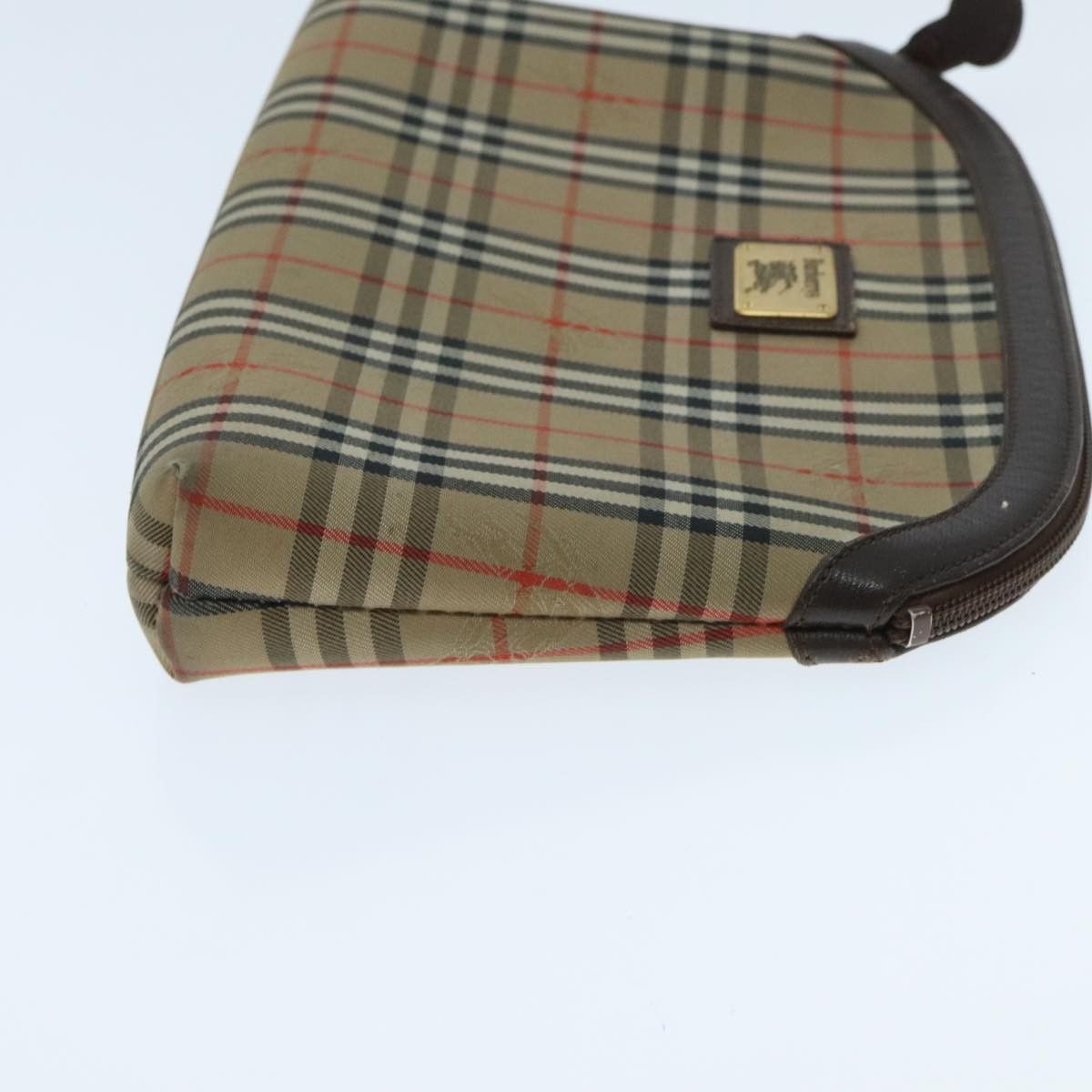 Burberry Nova Check Beige Canvas Clutch Bag (Pre-Owned) Size ONE SIZE - 3 Thumbnail