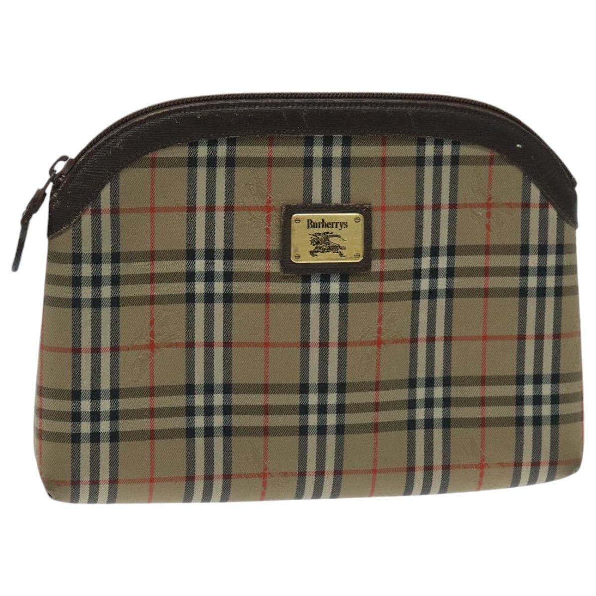 Burberry Nova Check Beige Canvas Clutch Bag (Pre-Owned) Size ONE SIZE - 14 Thumbnail