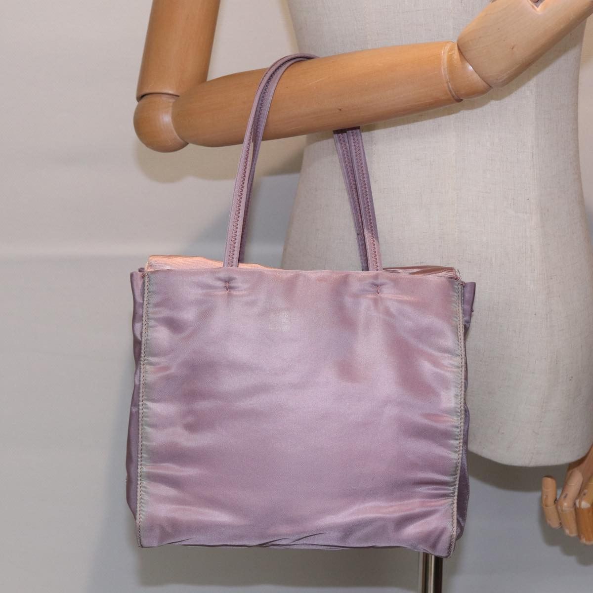 Prada Tessuto Purple Synthetic Handbag (Pre-Owned) Size ONE SIZE - 11 Thumbnail