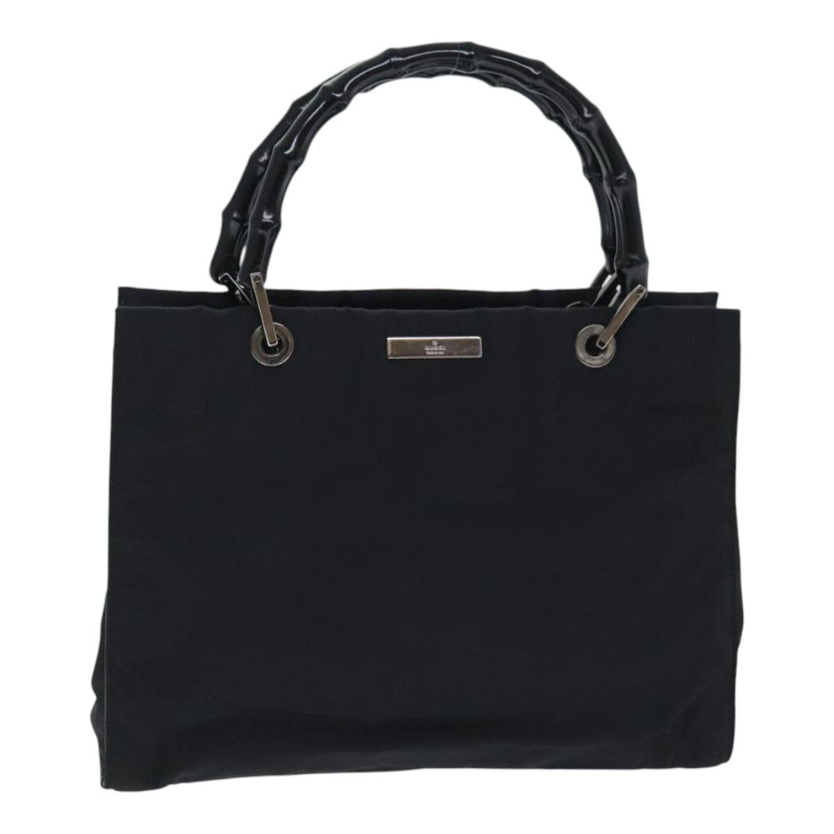 Gucci Bamboo Black Synthetic Handbag (Pre-Owned) Size ONE SIZE - 18 Thumbnail