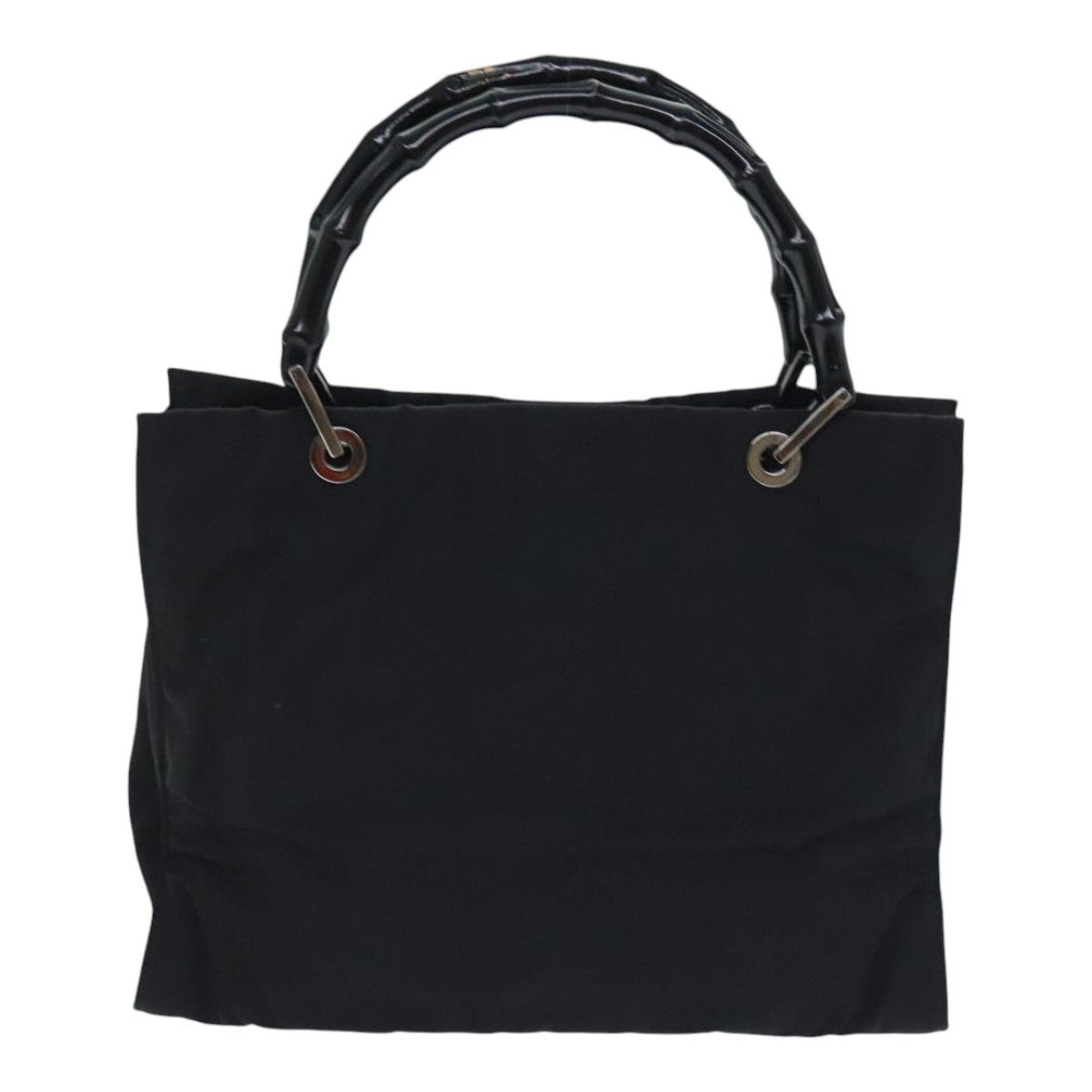 Gucci Bamboo Black Synthetic Handbag (Pre-Owned) Size ONE SIZE - 2 Thumbnail