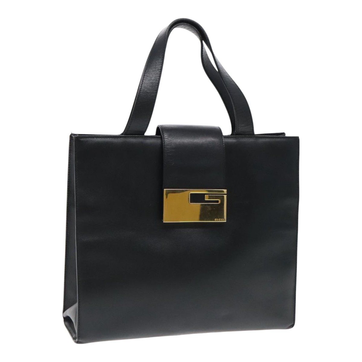 Gucci Black Leather Handbag (Pre-Owned) Size ONE SIZE - 12 Thumbnail