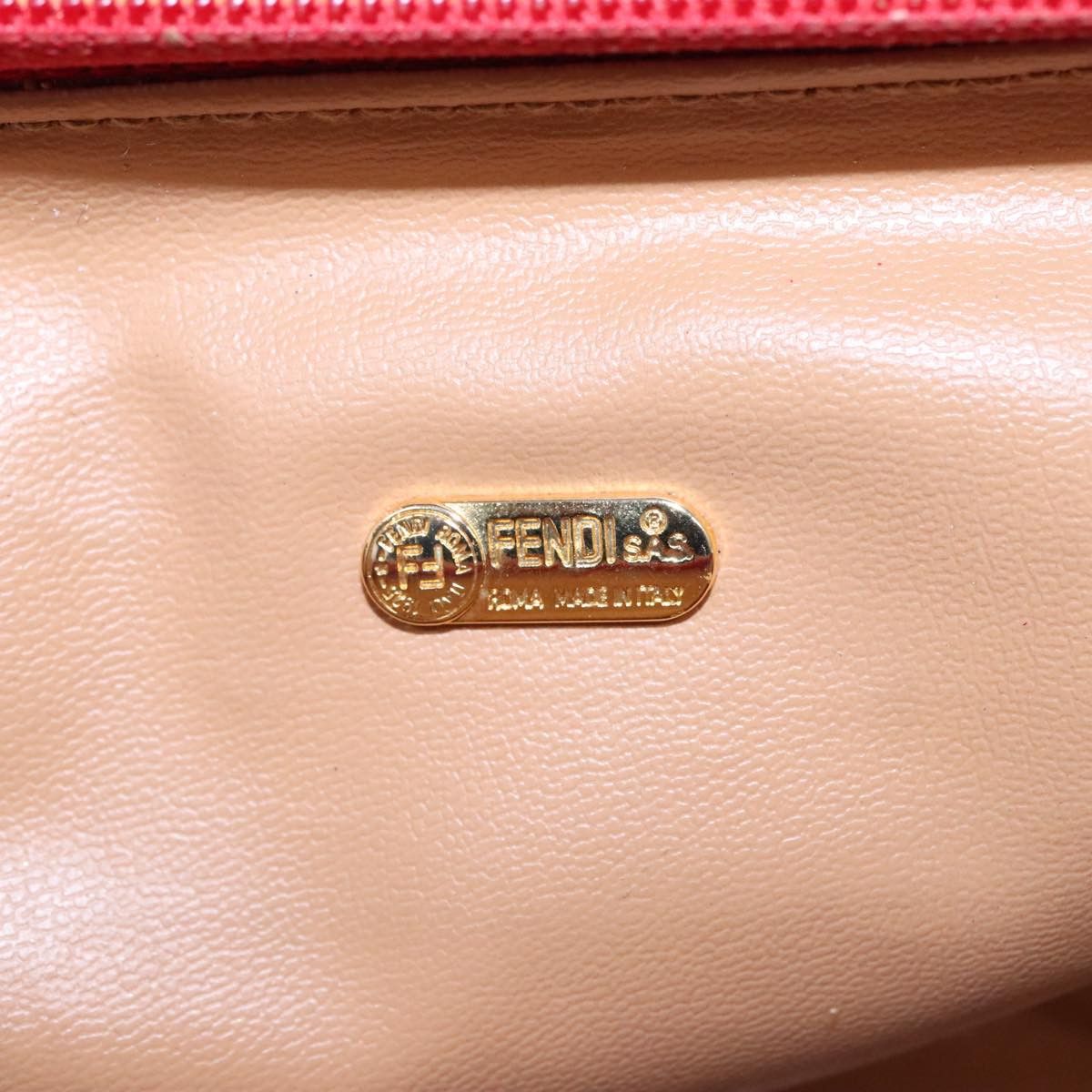 Fendi Zucca Red Canvas Handbag (Pre-Owned) Size ONE SIZE - 12 Thumbnail