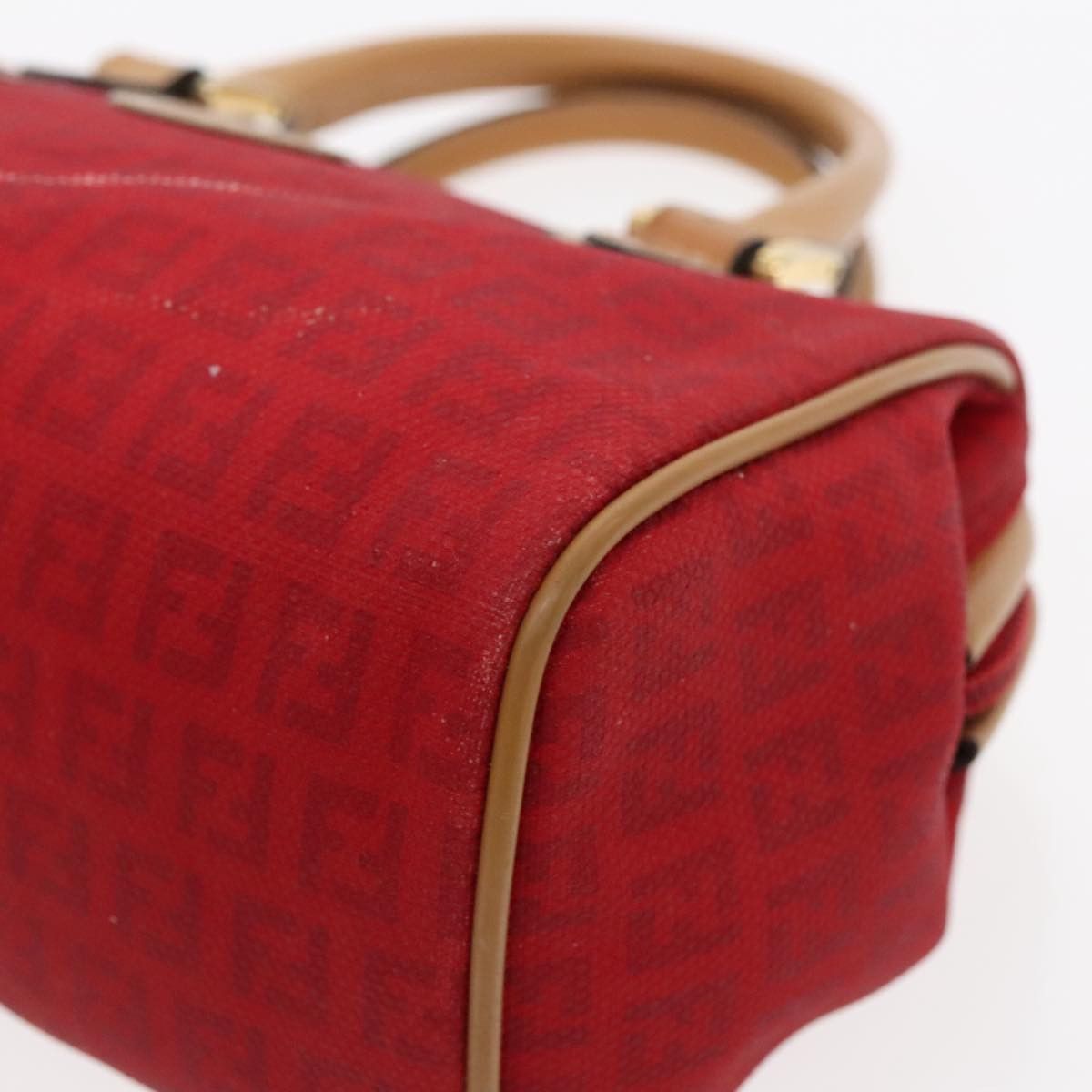 Fendi Zucca Red Canvas Handbag (Pre-Owned) Size ONE SIZE - 6 Thumbnail