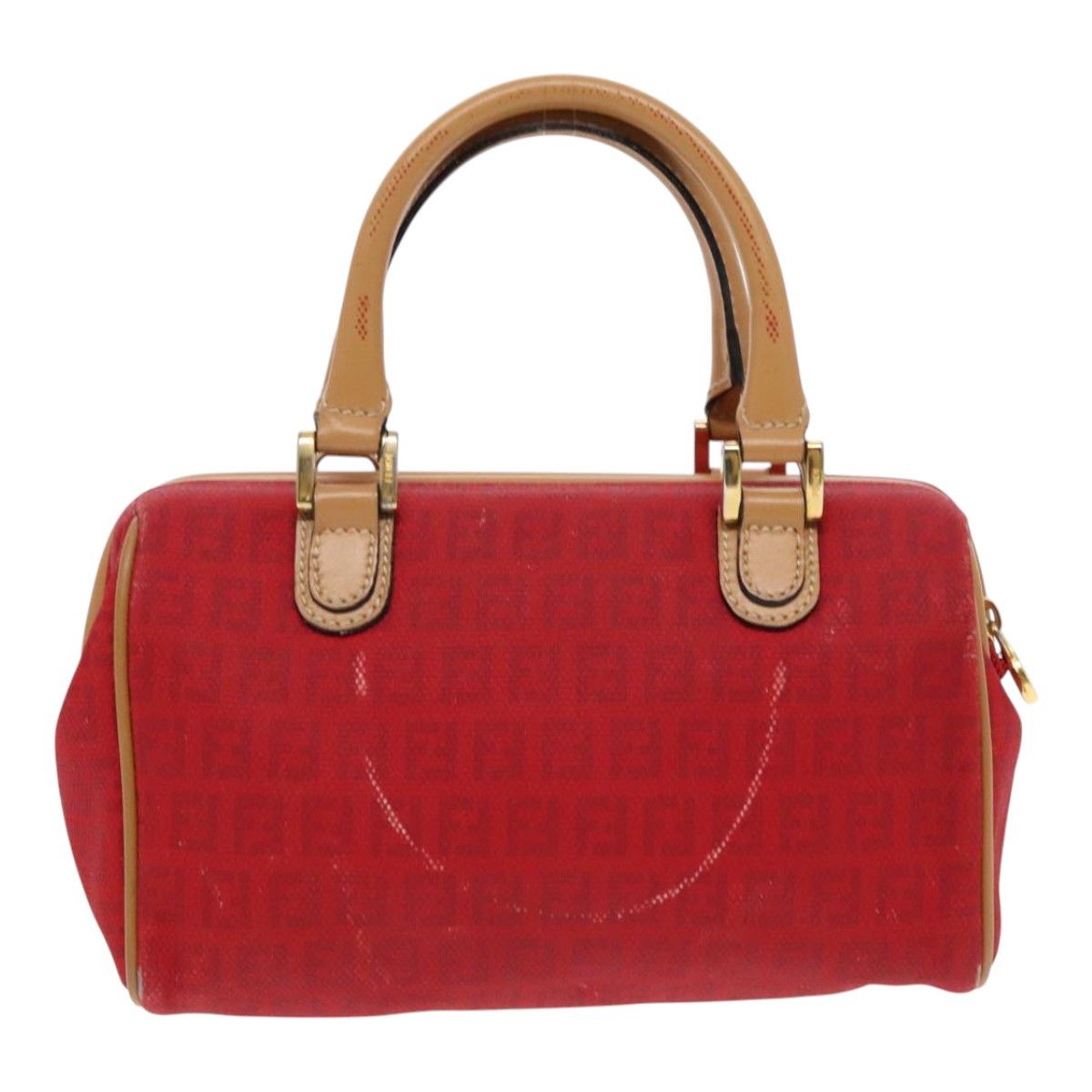 Fendi Zucca Red Canvas Handbag (Pre-Owned) Size ONE SIZE - 2 Thumbnail