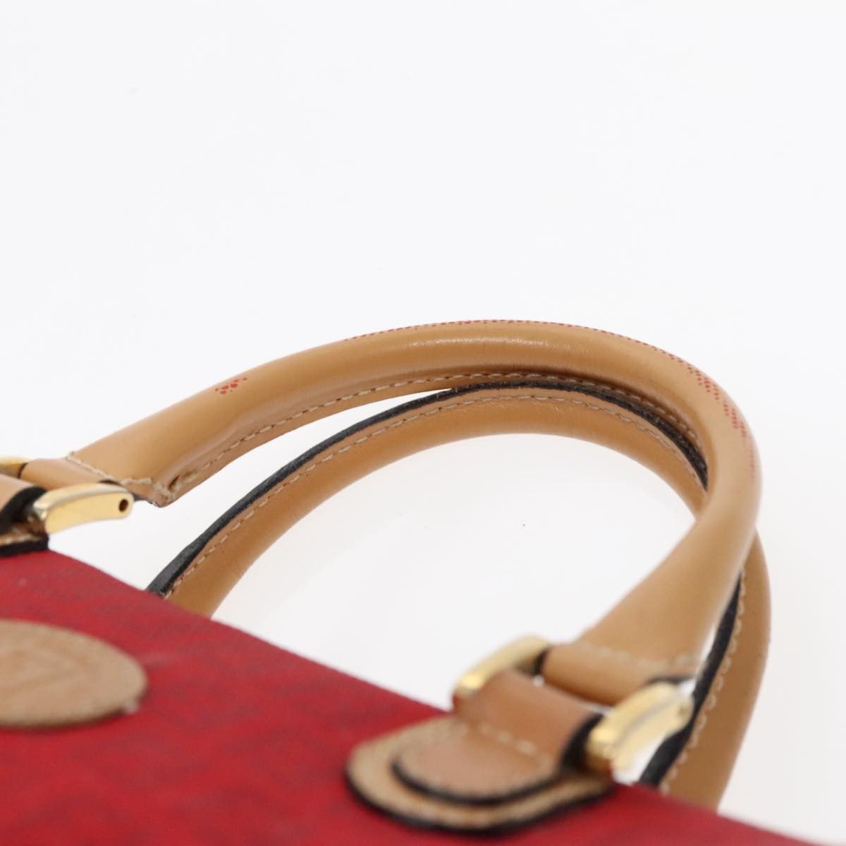 Fendi Zucca Red Canvas Handbag (Pre-Owned) Size ONE SIZE - 17 Thumbnail