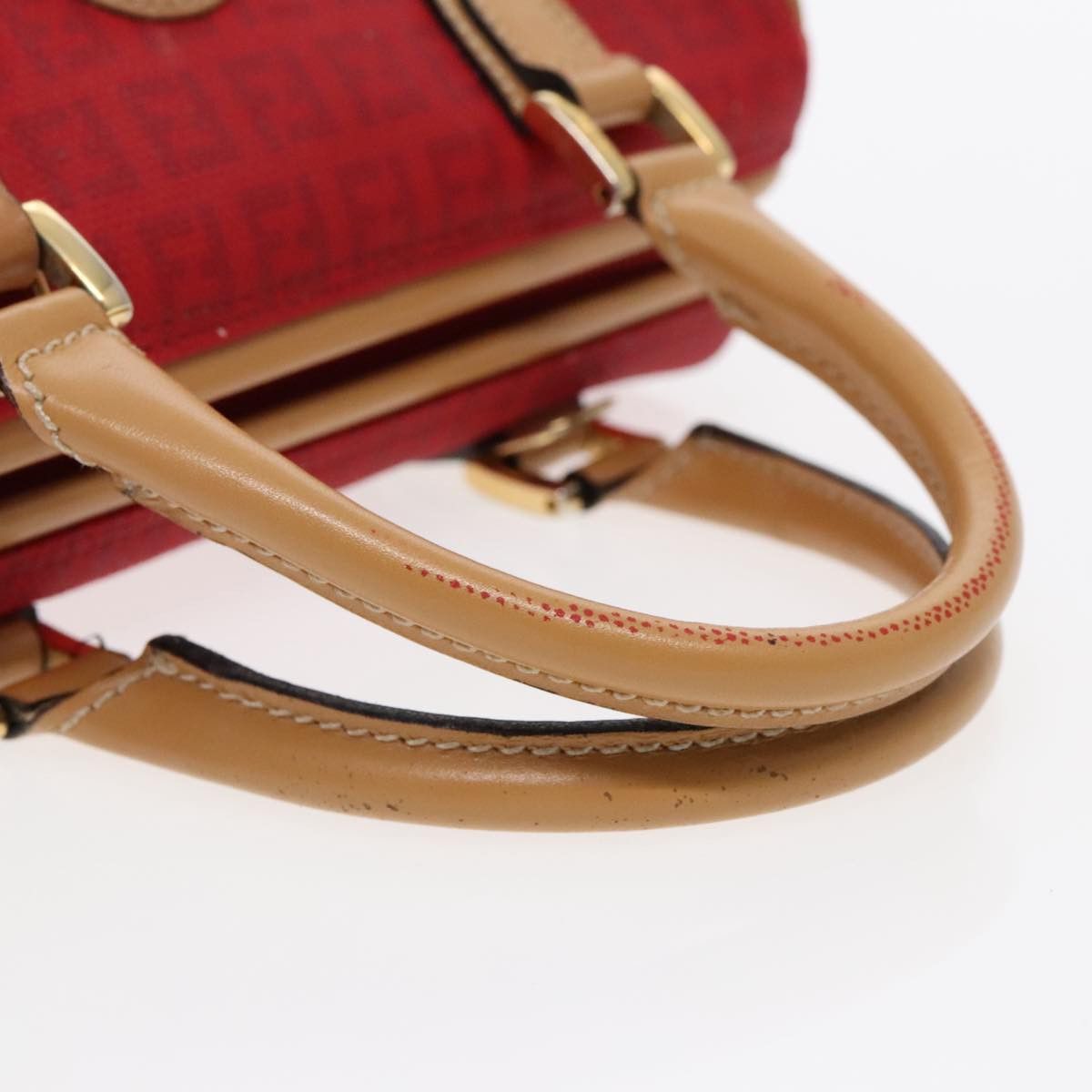 Fendi Zucca Red Canvas Handbag (Pre-Owned) Size ONE SIZE - 5 Thumbnail