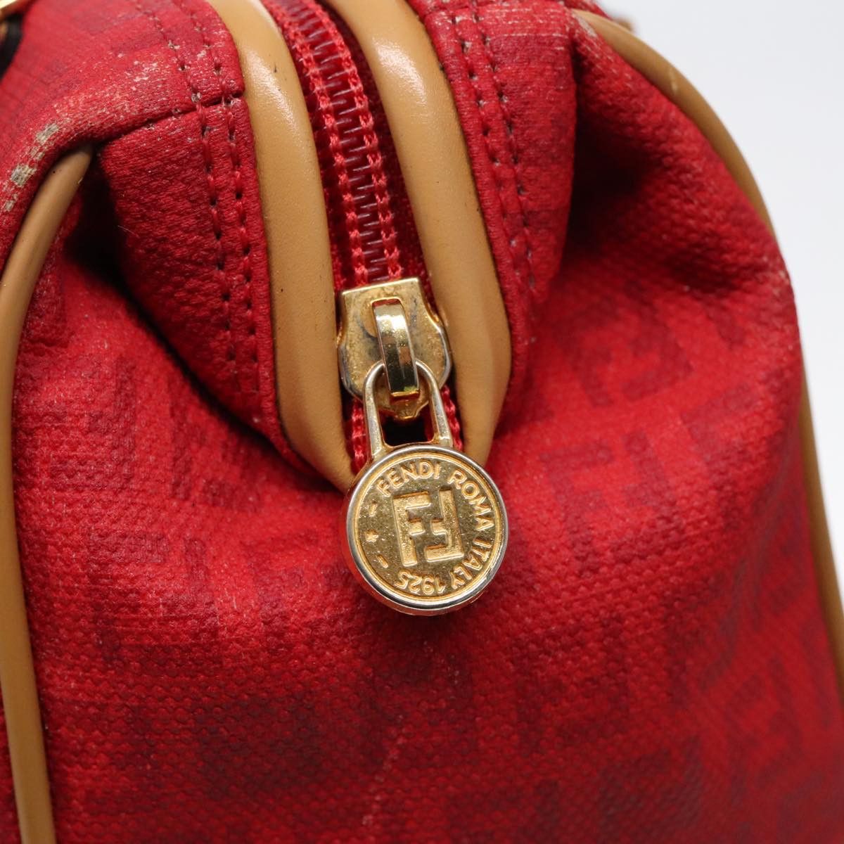 Fendi Zucca Red Canvas Handbag (Pre-Owned) Size ONE SIZE - 20 Thumbnail