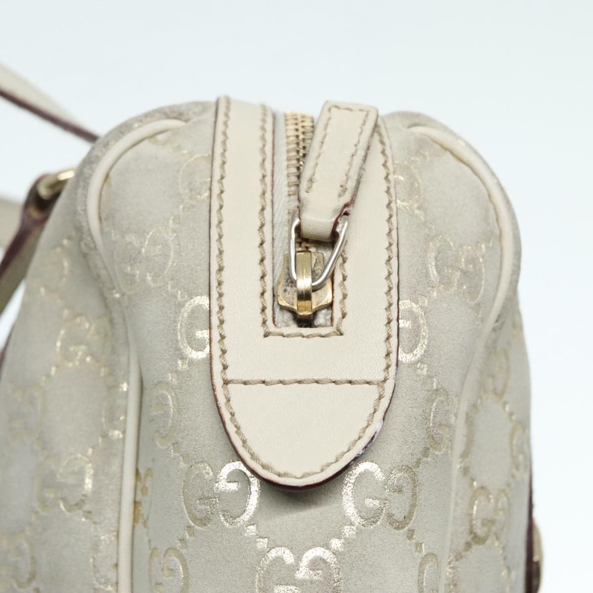 Gucci Boston Grey Canvas Handbag (Pre-Owned) Size ONE SIZE - 6 Thumbnail