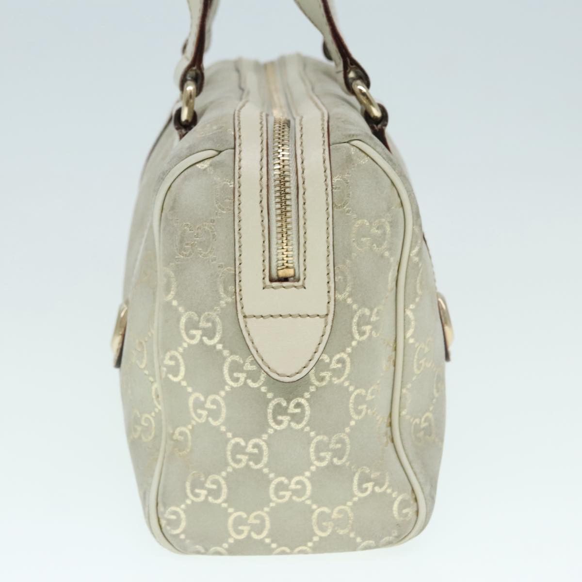 Gucci Boston Grey Canvas Handbag (Pre-Owned) Size ONE SIZE - 3 Thumbnail