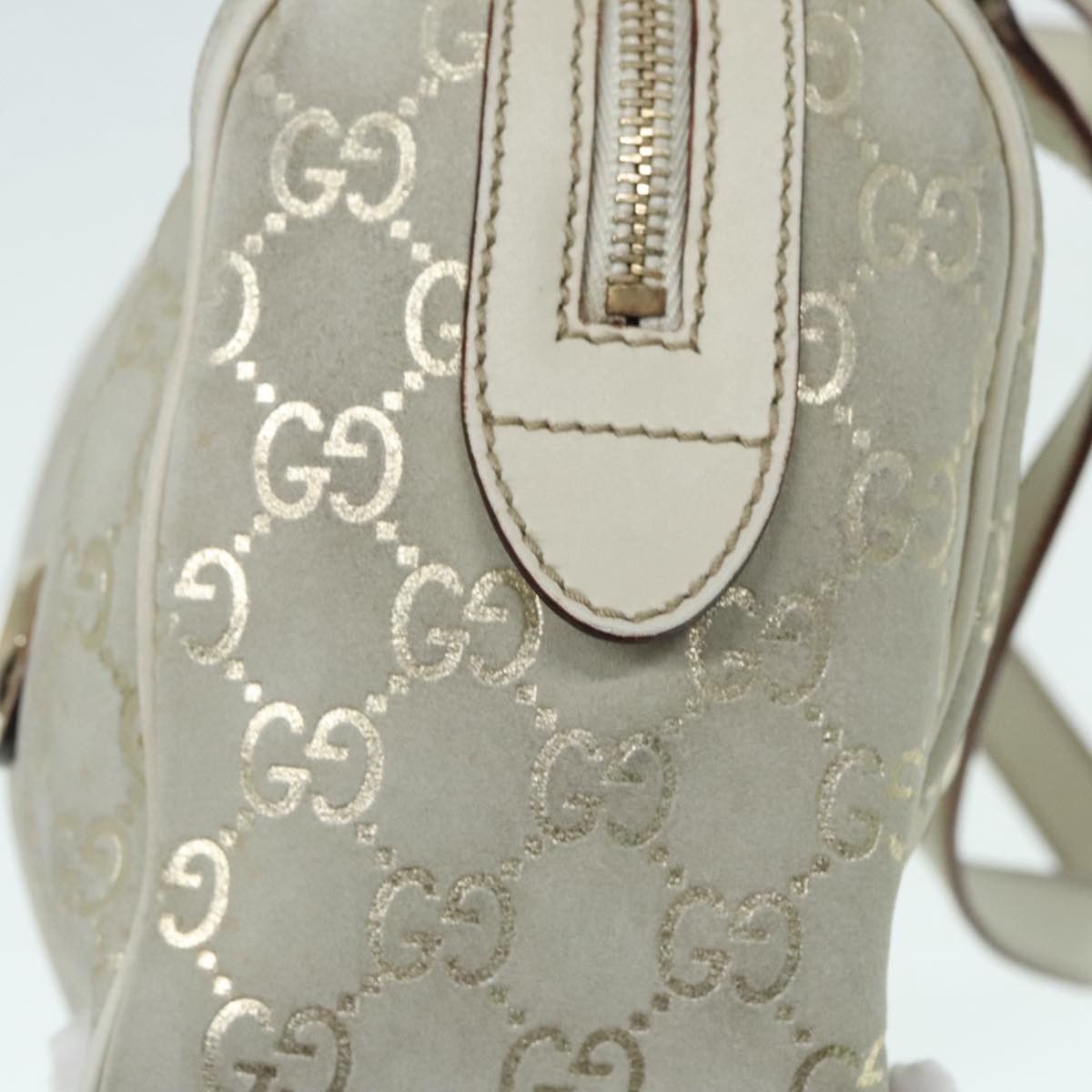 Gucci Boston Grey Canvas Handbag (Pre-Owned) Size ONE SIZE - 20 Thumbnail