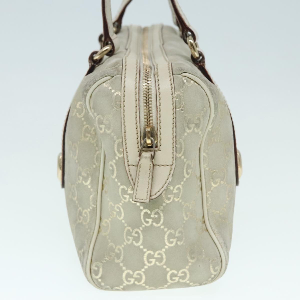 Gucci Boston Grey Canvas Handbag (Pre-Owned) Size ONE SIZE - 15 Thumbnail