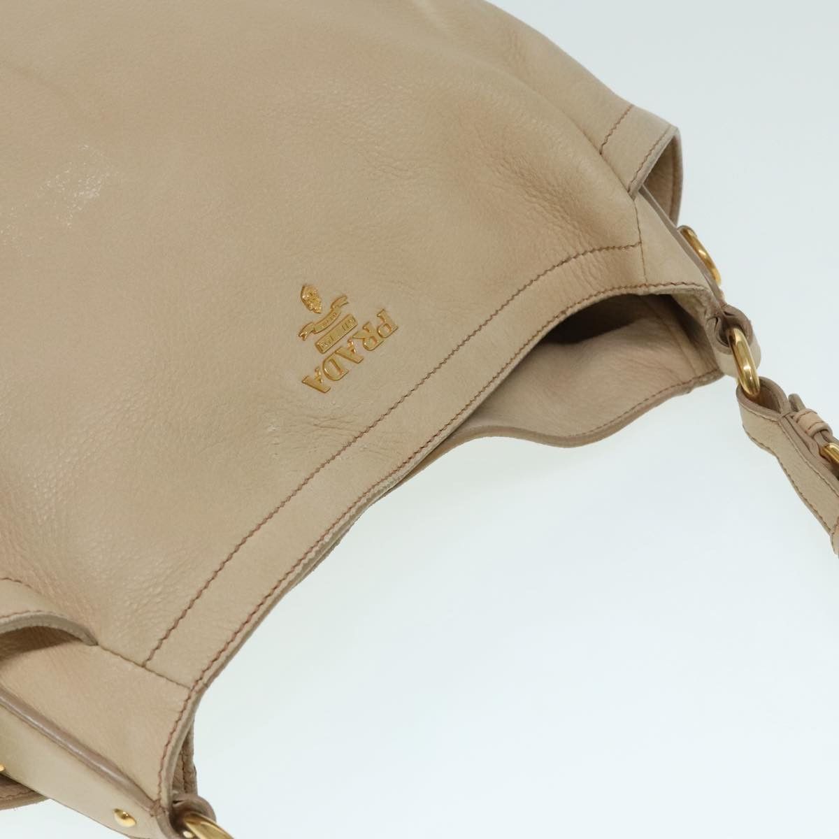 Prada Vitello Beige Leather Tote Bag (Pre-Owned) Size ONE SIZE - 18 Thumbnail