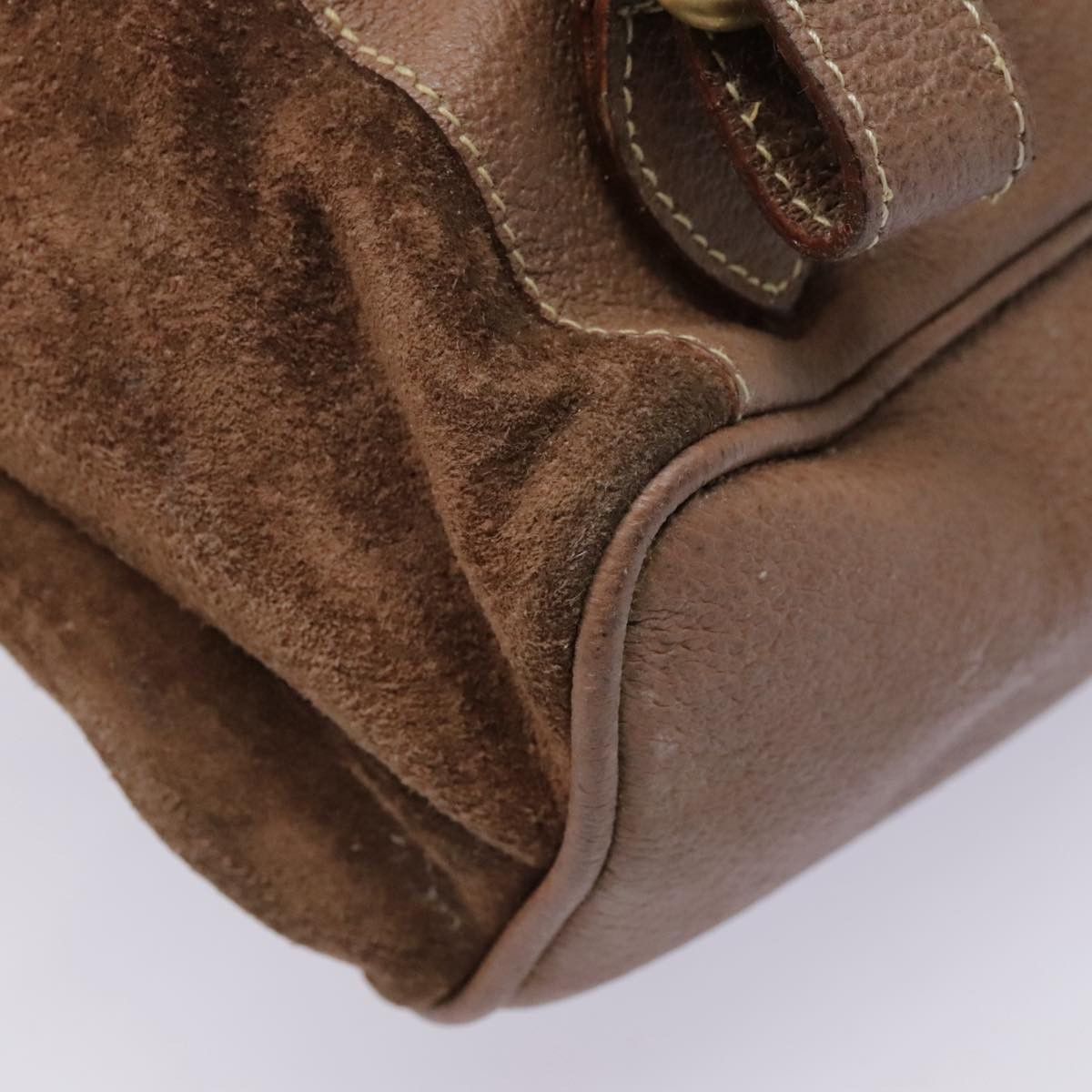 Gucci Bamboo Brown Suede Backpack Bag (Pre-Owned) Size ONE SIZE - 20 Thumbnail