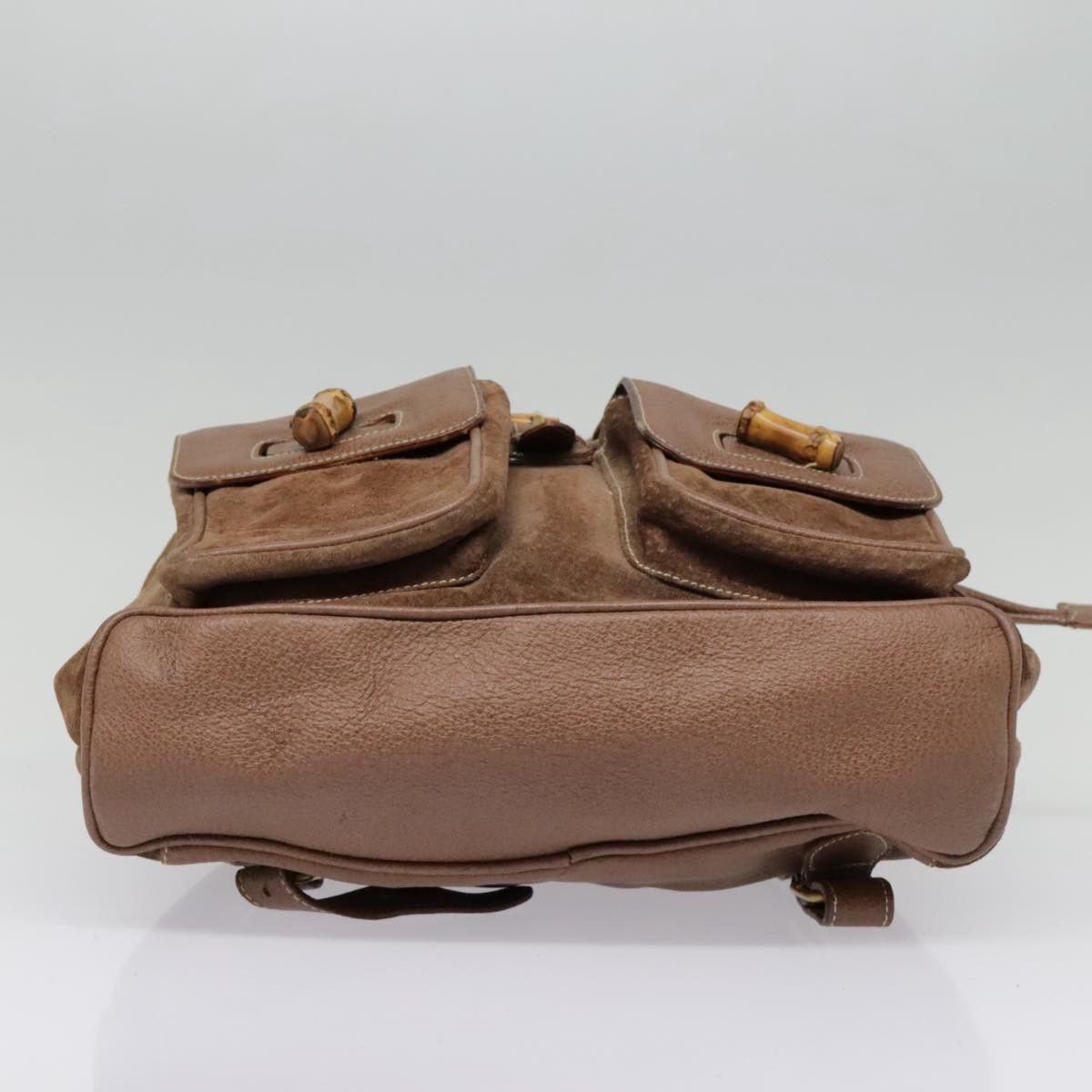 Gucci Bamboo Brown Suede Backpack Bag (Pre-Owned) Size ONE SIZE - 15 Thumbnail