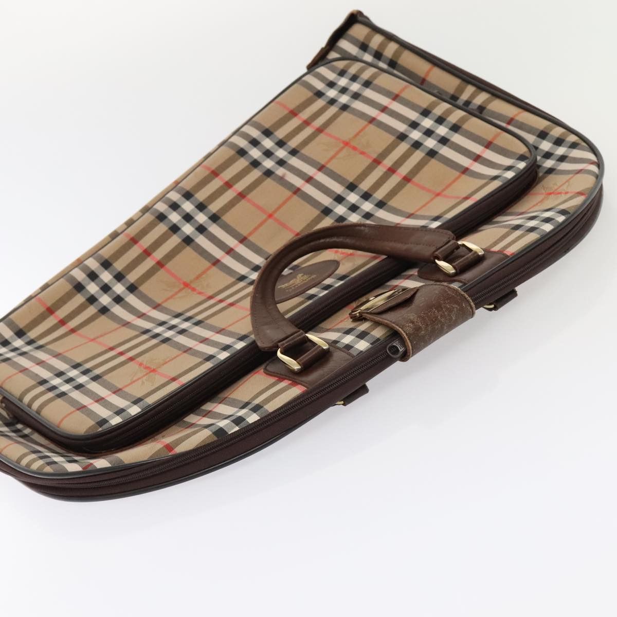 Burberry Nova Check Beige Canvas Travel Bag (Pre-Owned) Size ONE SIZE - 18 Thumbnail
