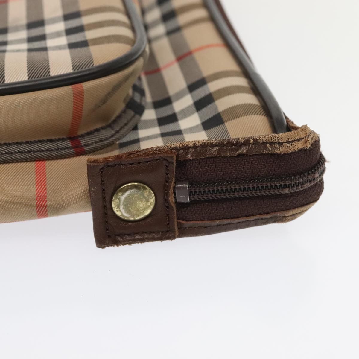 Burberry Nova Check Beige Canvas Travel Bag (Pre-Owned) Size ONE SIZE - 12 Thumbnail