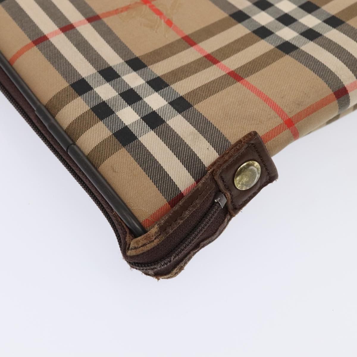 Burberry Nova Check Beige Canvas Travel Bag (Pre-Owned) Size ONE SIZE - 8 Thumbnail