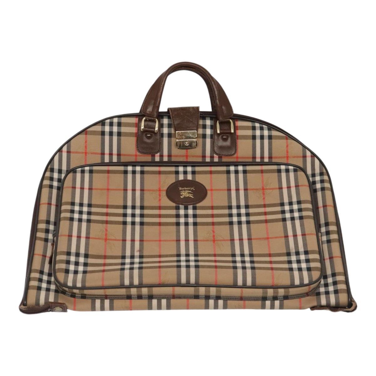 Burberry Nova Check Beige Canvas Travel Bag (Pre-Owned) Size ONE SIZE - 17 Thumbnail