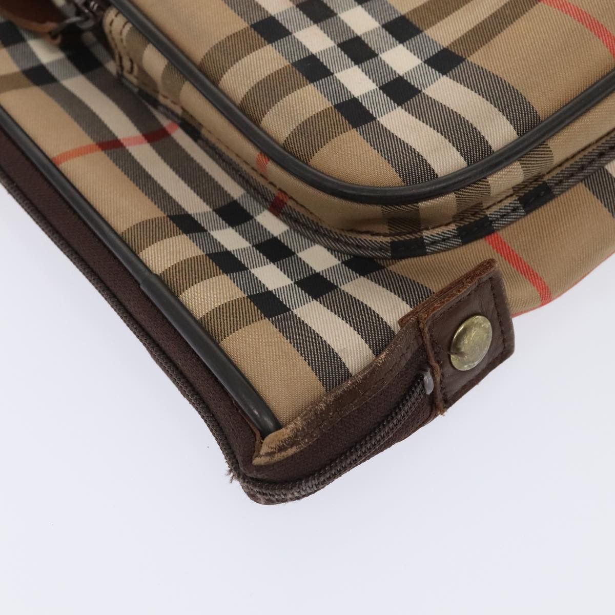 Burberry Nova Check Beige Canvas Travel Bag (Pre-Owned) Size ONE SIZE - 9 Thumbnail