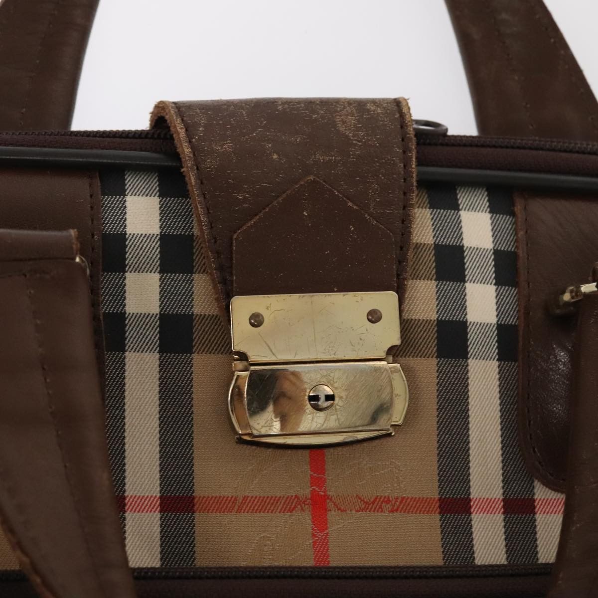 Burberry Nova Check Beige Canvas Travel Bag (Pre-Owned) Size ONE SIZE - 13 Thumbnail