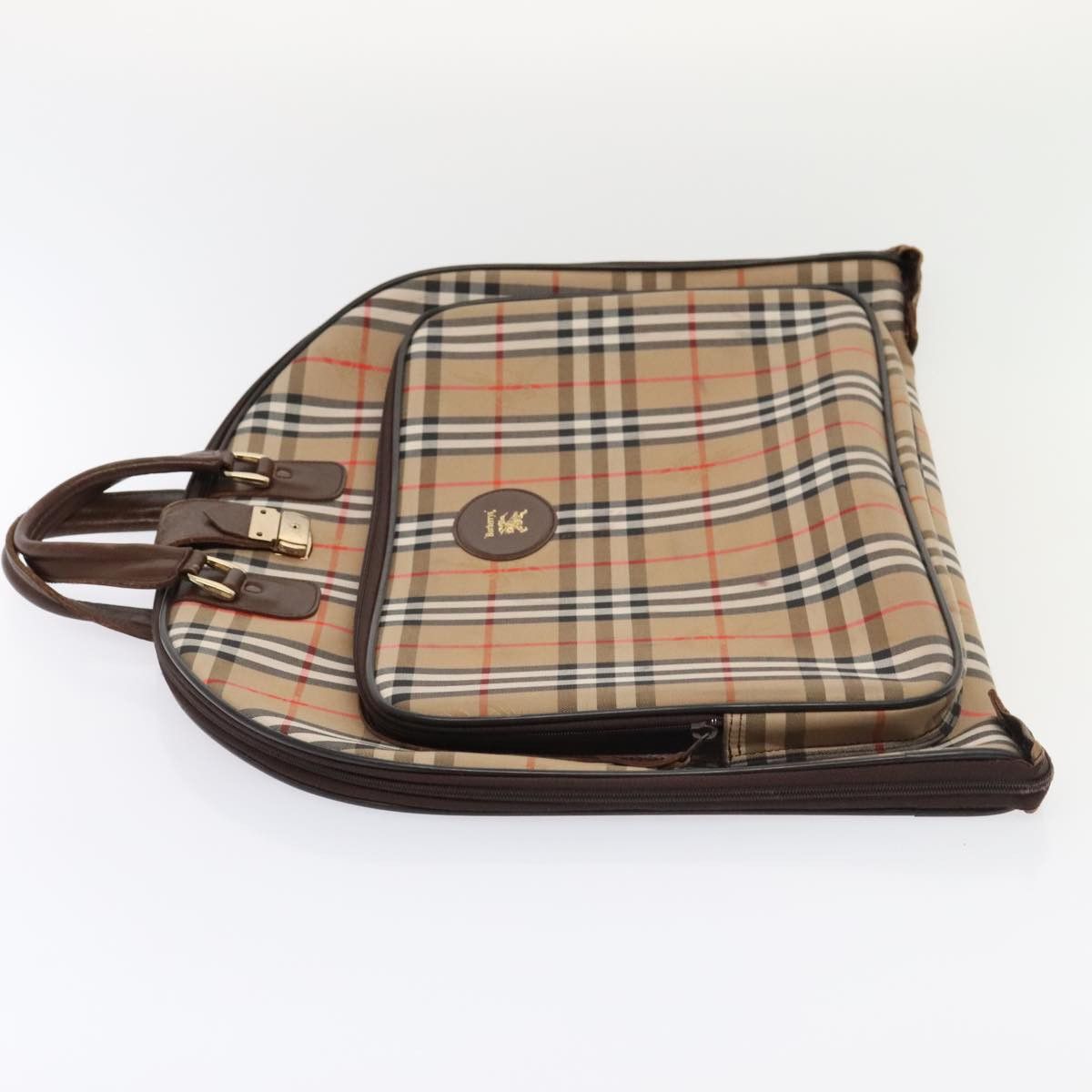 Burberry Nova Check Beige Canvas Travel Bag (Pre-Owned) Size ONE SIZE - 4 Thumbnail