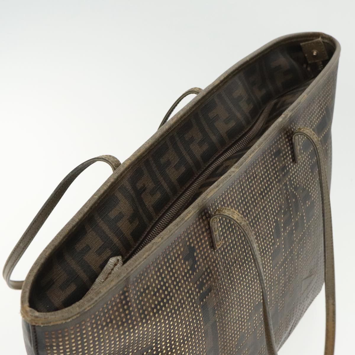 Fendi Roll Bag Brown Canvas Tote Bag (Pre-Owned) Size ONE SIZE - 18 Thumbnail