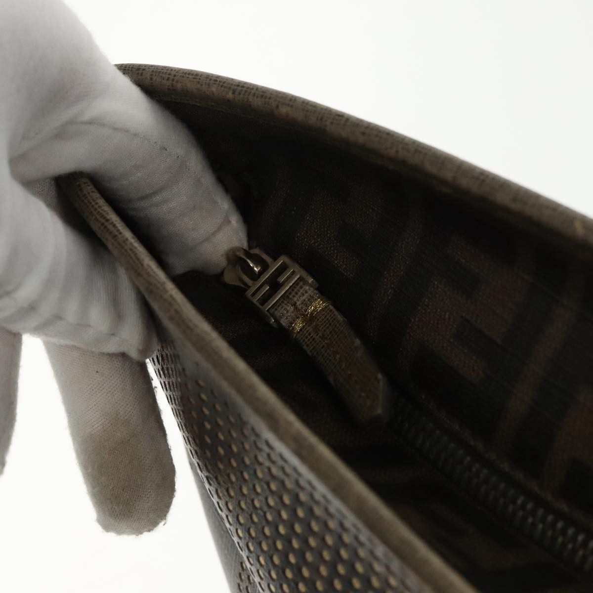 Fendi Roll Bag Brown Canvas Tote Bag (Pre-Owned) Size ONE SIZE - 11 Thumbnail