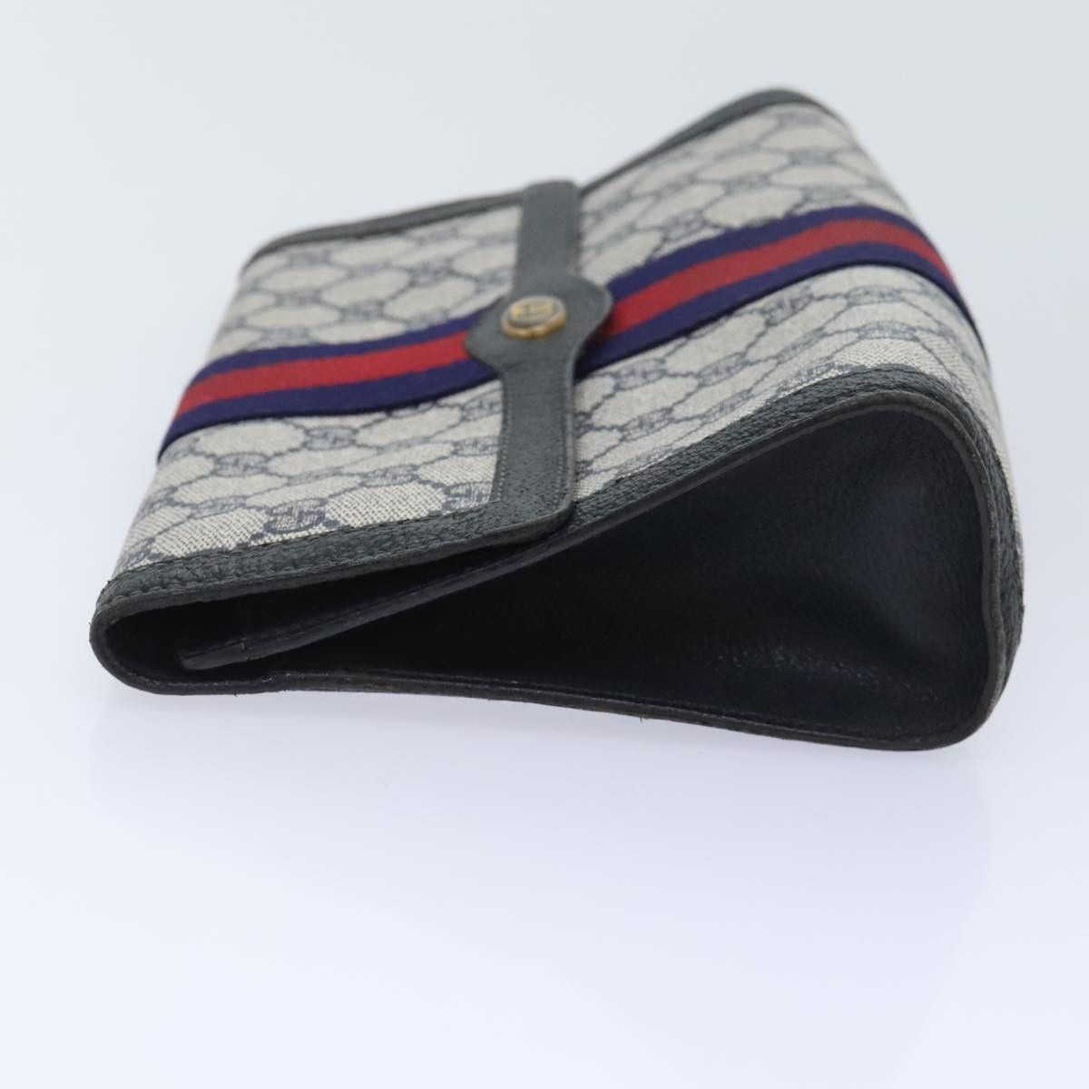Gucci Navy Canvas Clutch Bag (Pre-Owned) Size ONE SIZE - 3 Thumbnail