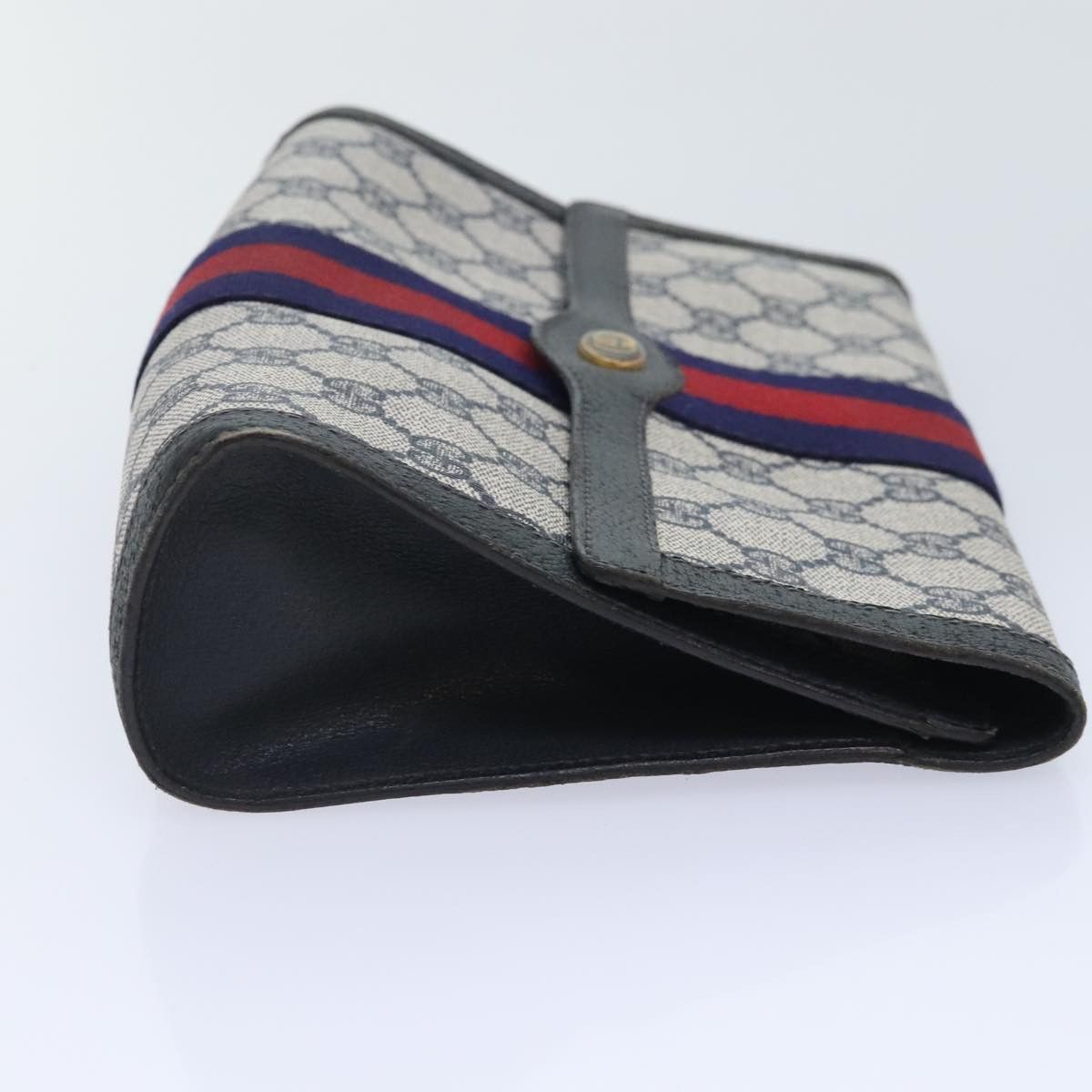 Gucci Navy Canvas Clutch Bag (Pre-Owned) Size ONE SIZE - 4 Thumbnail