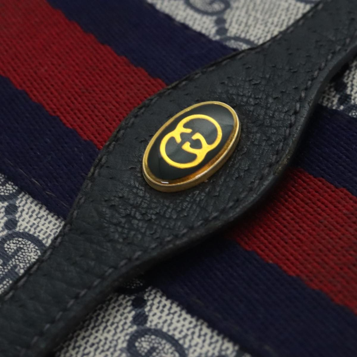 Gucci Navy Canvas Clutch Bag (Pre-Owned) Size ONE SIZE - 12 Thumbnail