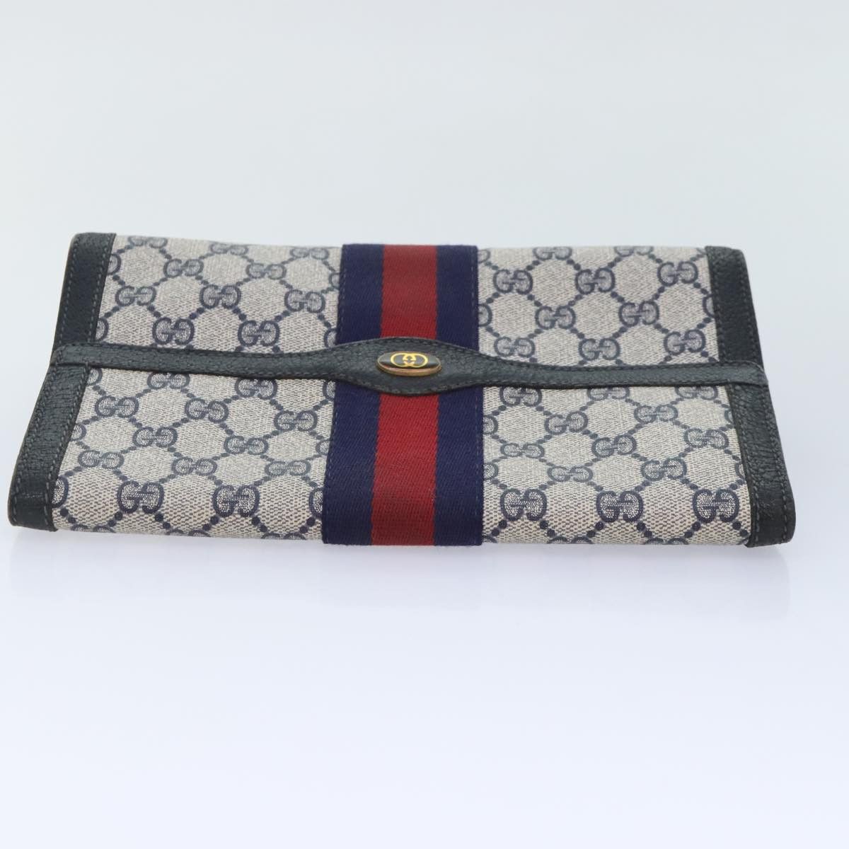Gucci Navy Canvas Clutch Bag (Pre-Owned) Size ONE SIZE - 13 Thumbnail